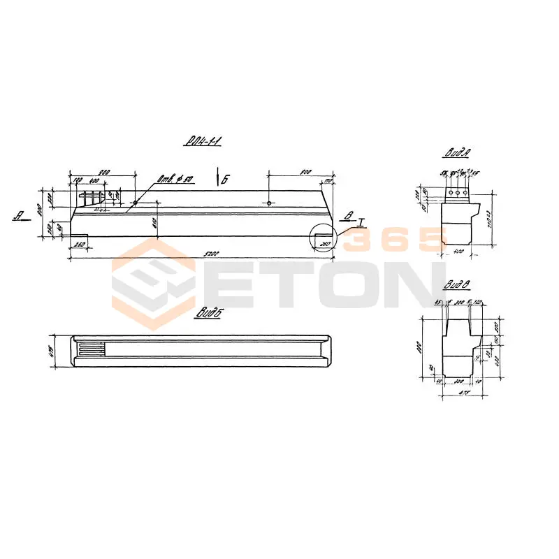 Ригели лестничных клеток Серия 1.420.1-19 РЛ 4-1-1