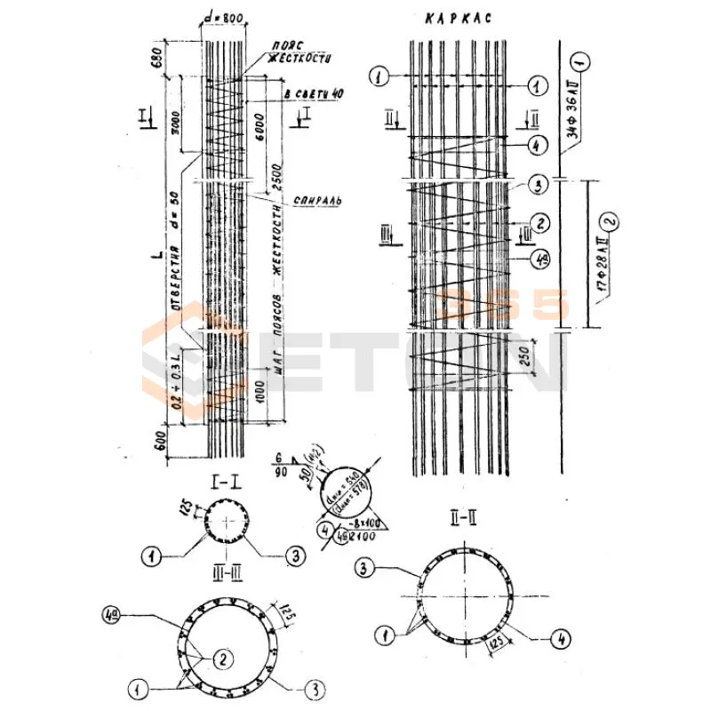 Блоки столбов ИНВ 25442м СВ 13-6 н (ИНВ 25442м)