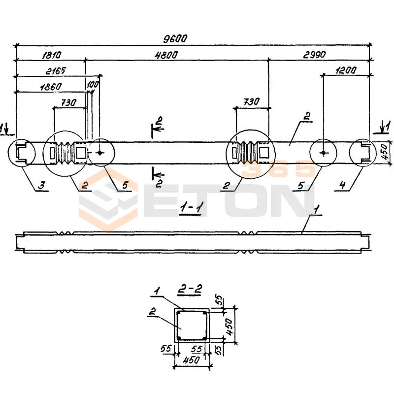 Колонны ГОСТ 27108-86 К 4-3 (ГОСТ 27108-86)