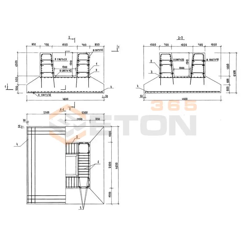Блоки фундамента Серия 3.503.1-90 Ф 460-74-2