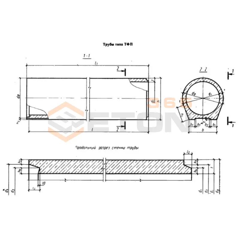 Трубы цилиндрические фальцевые безнапорные ГОСТ 6482-2011 ТФП 100-30-3