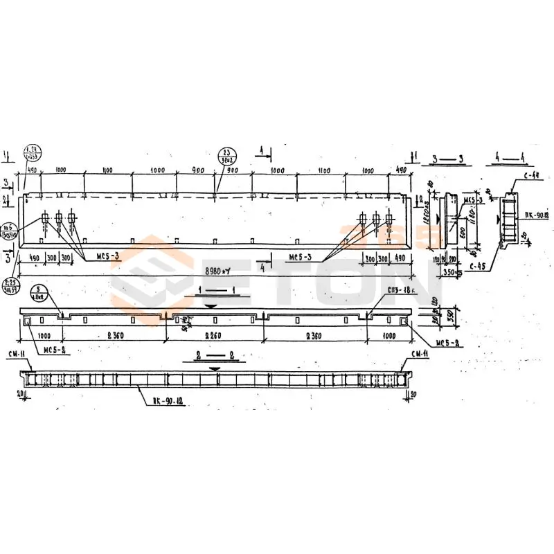 Панели наружных стен Серия 1.232 КЛ-2 НР 1-90-12-35 (1.232 КЛ-2)