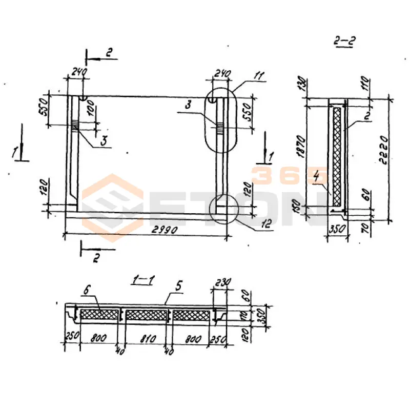 Панели опорные Серия 1.100.1-7 3НЧ 30-22-35-50 л