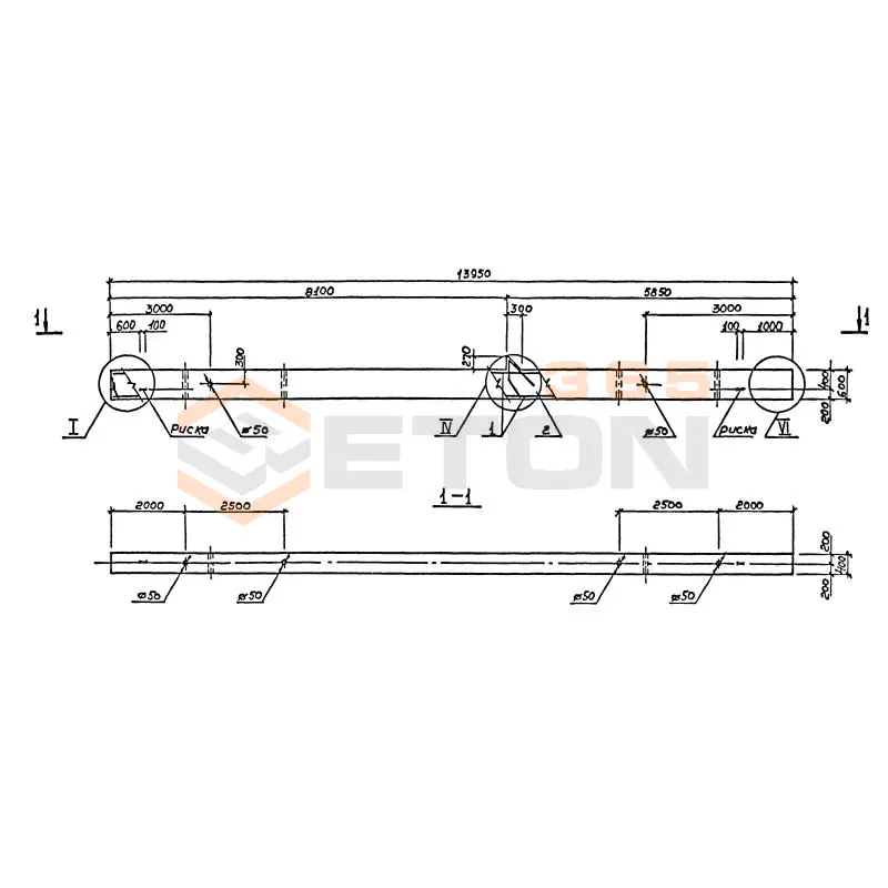 Колонны высотой 6,0; 7,2 м Серия 1.420.1-19 К 53-2