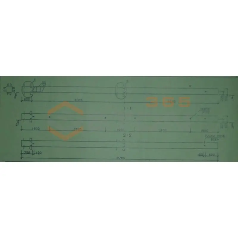 Колонны сечением 400х400 мм для зданий с высотами этажей 5,4-6,0 и 6,0 (7,2) м Серия 1.020.1-2с/89 2КБ 60-127-11 с