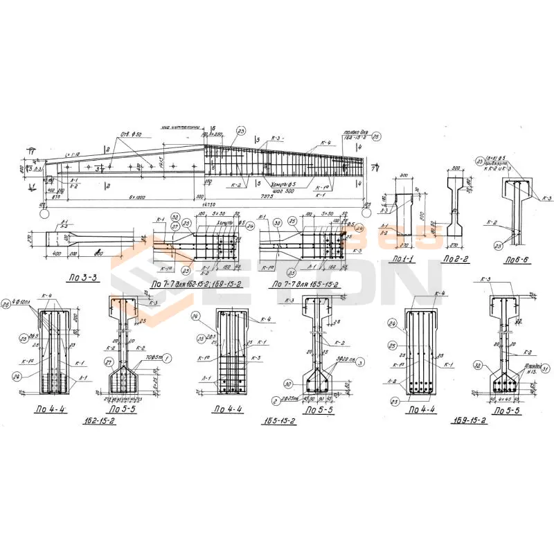 Балки Серия ПК 01-06 1Б 5-15-2