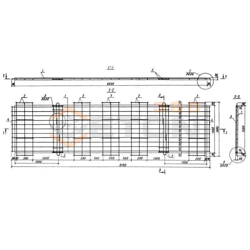 Плиты Серия 3.820.1-70 (3.820.1-32, 3.820-11) НПВ 60-15-0,6