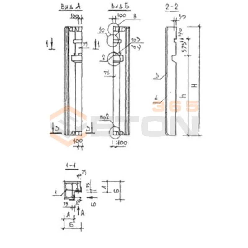 Наружные стеновые панели Серия КУБ 2,5 УНП 6,7-30-4-1