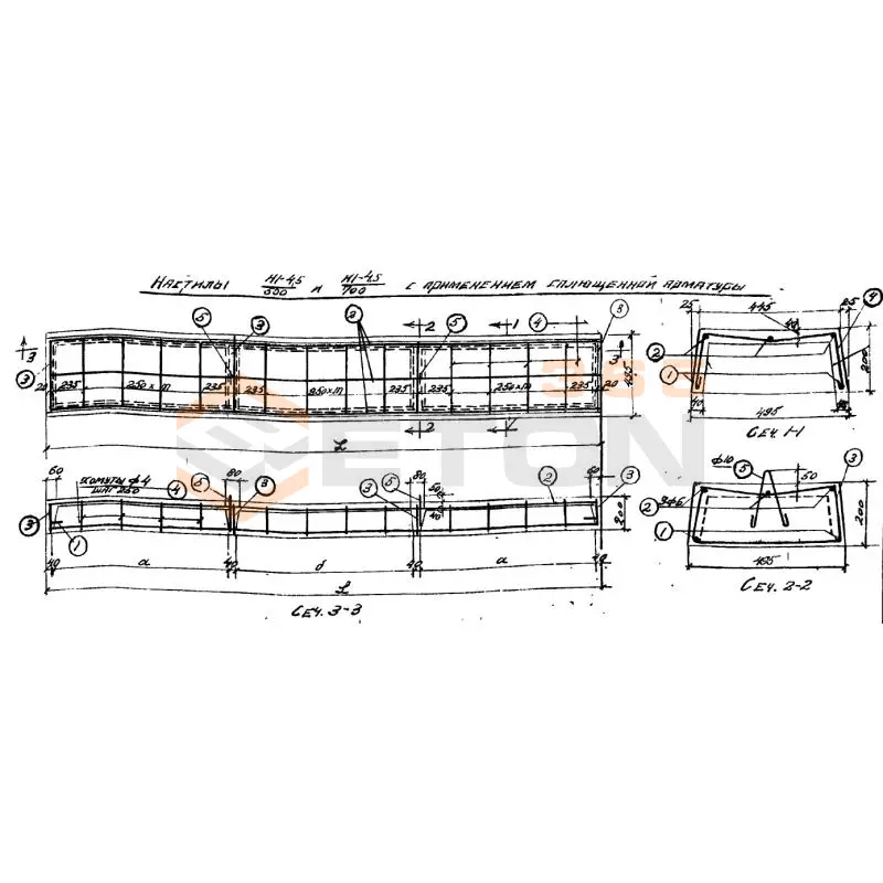Настил коробчатый Серия В 86 Н 1-4,5-700 п (В 86)