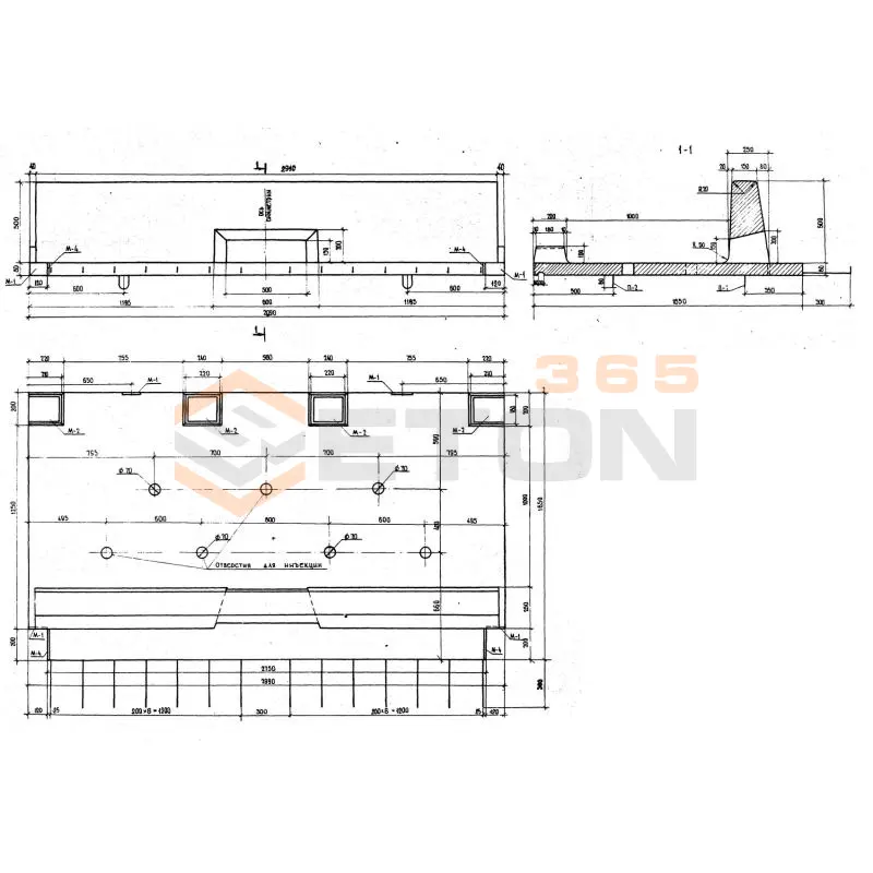 Блоки тротуарные Серия 3.503-12 Т 1-1,0