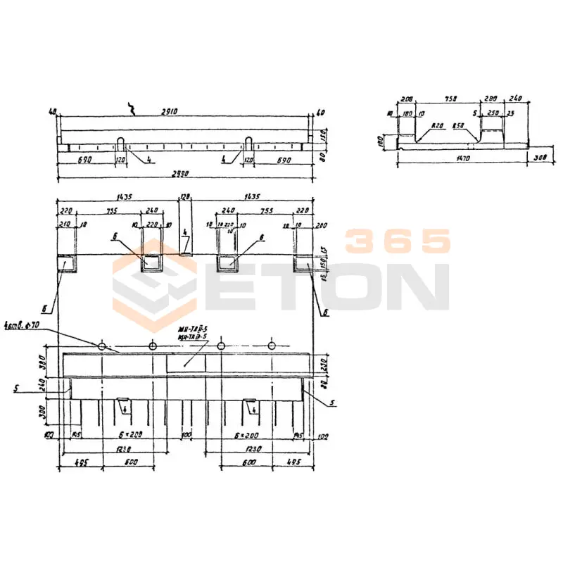 Блоки тротуарные Серия 3.503.1-81 Т 75-15 тАIII-3