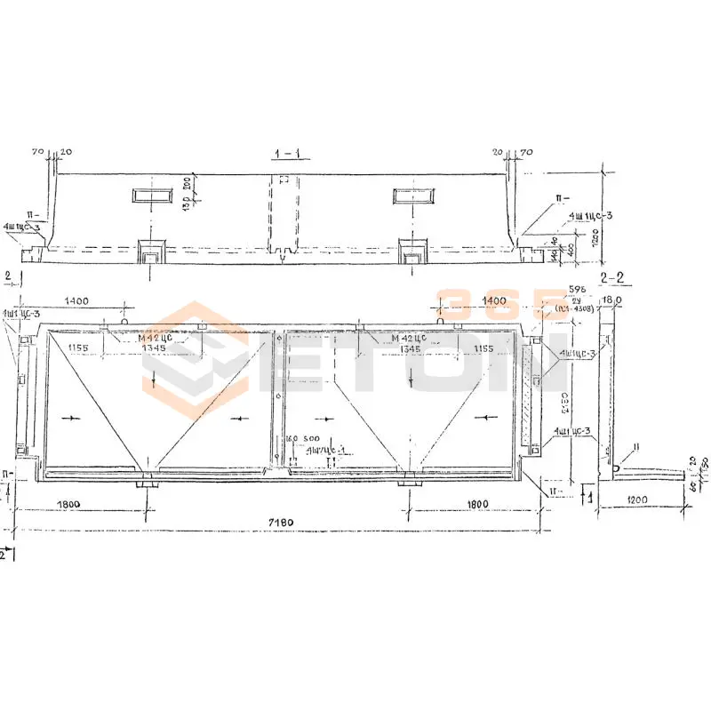 Плиты лоджий Альбом РМ 2283 ОЭЛ 7222-1/2 (Альбом РМ 2283)