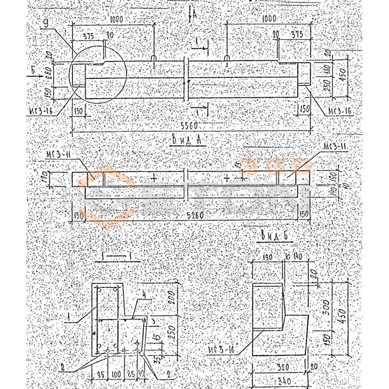 Ригели Серия 1.225.1 КЛ-3 1РЛ 56-3,5-7 АтVт-3