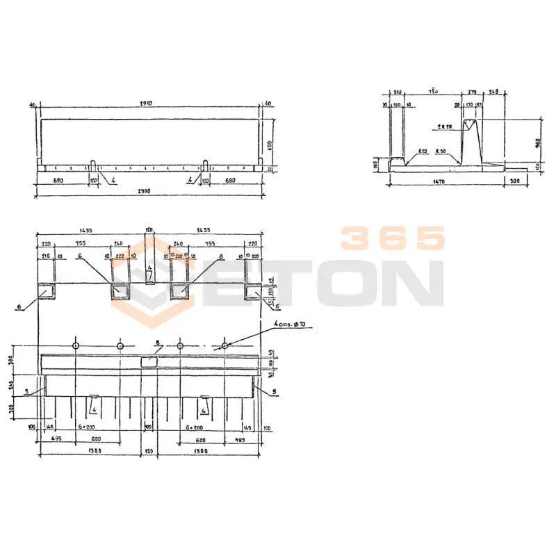 Блоки тротуарные Серия 3.503.1-81 Т 75-60 тАII-3