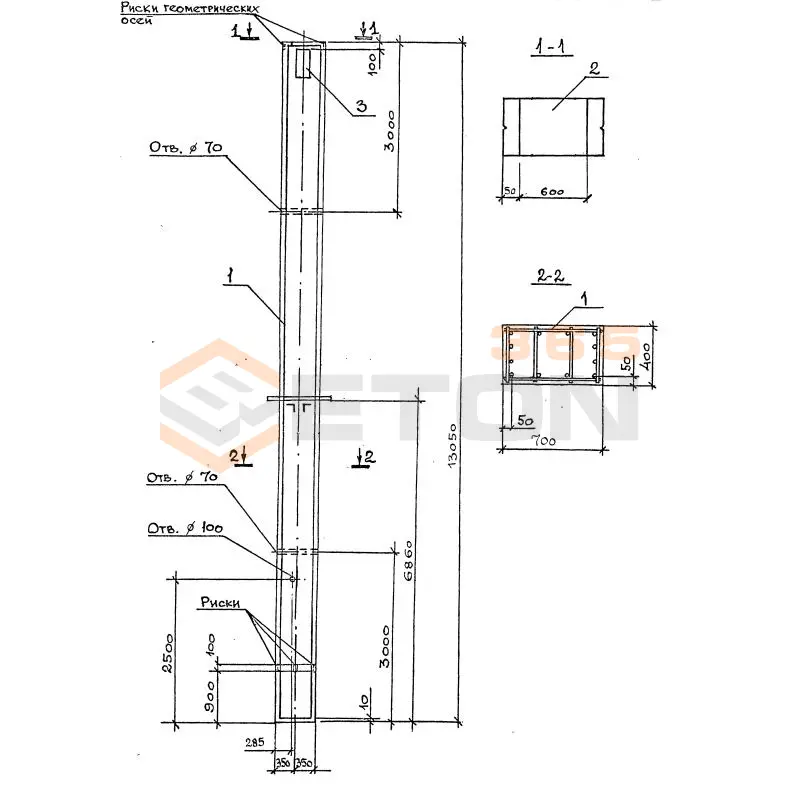 Колонны Серия 1.420.1-32 2КД 7-60(60)-2