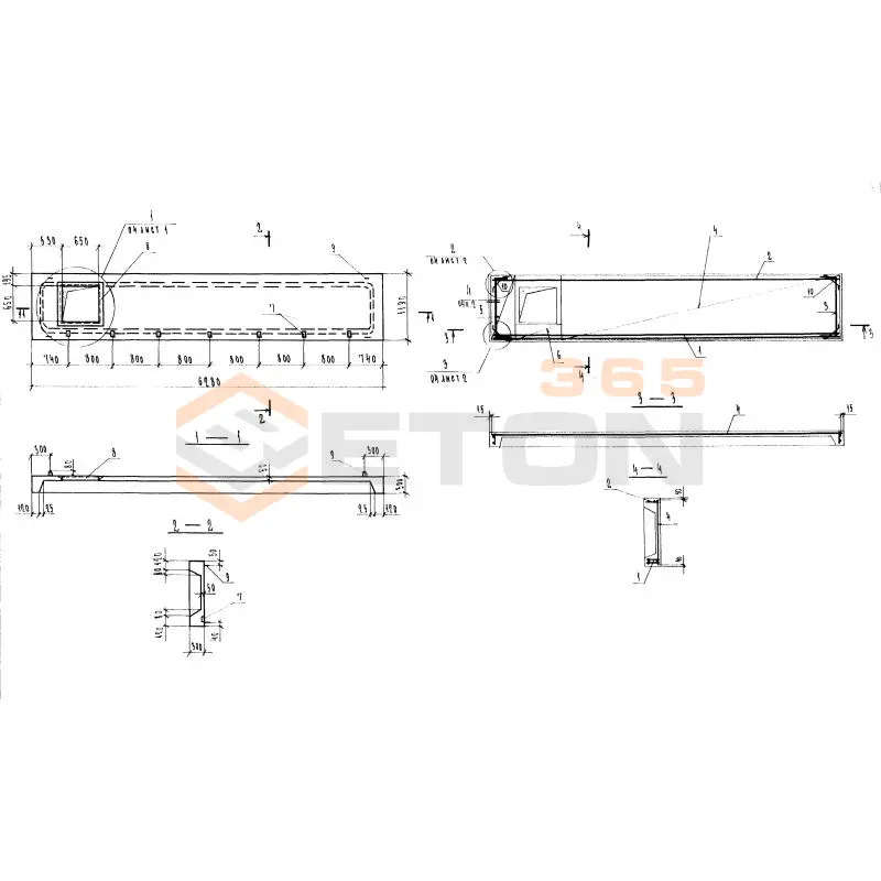 Плиты лоджий Серия 1.137.1 КЛ-3 ПЛР 63-12-3 тл