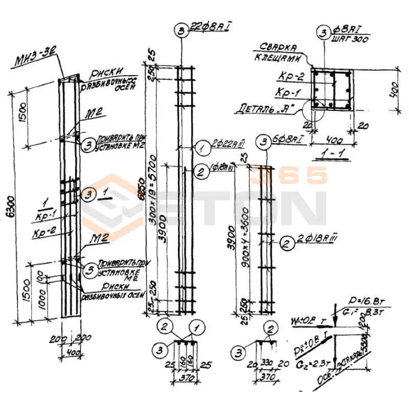 Колонны Серия 3.015-2 К 27-6 (3.015-2)