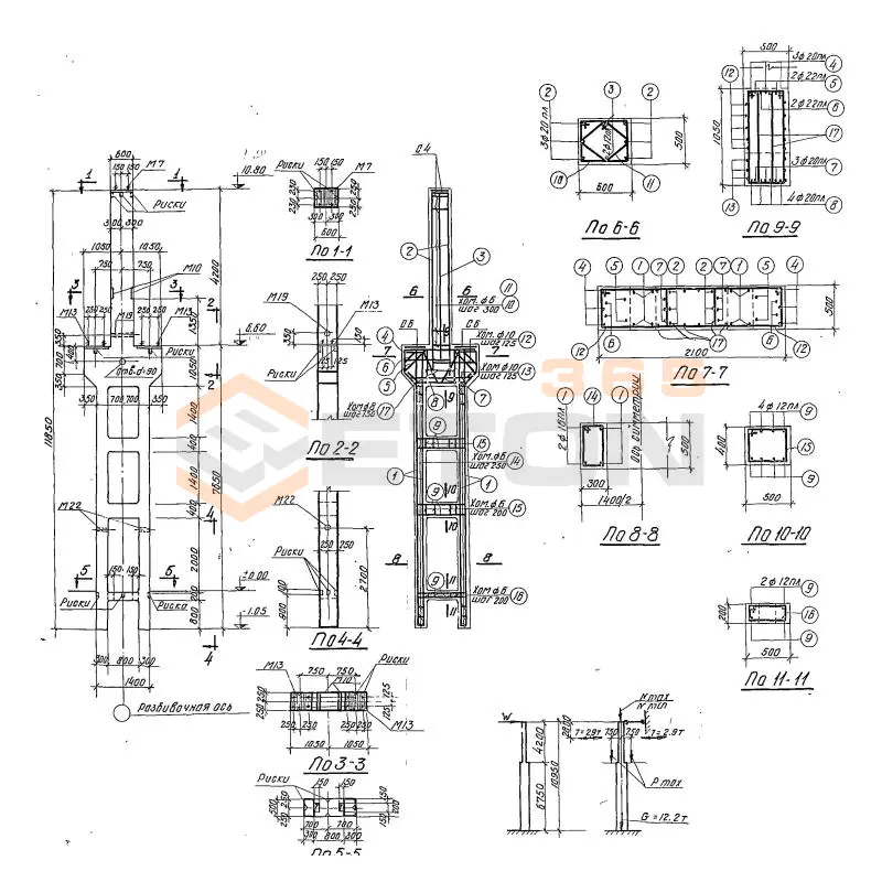 Колонны Серия КЭ 01-52 КД 10-76