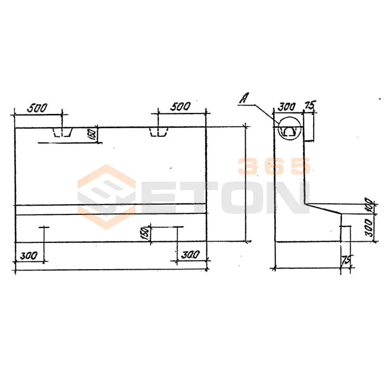 Блоки фундаментов серия 3.501.1-177.93 (3.501.1-126) Ф 264