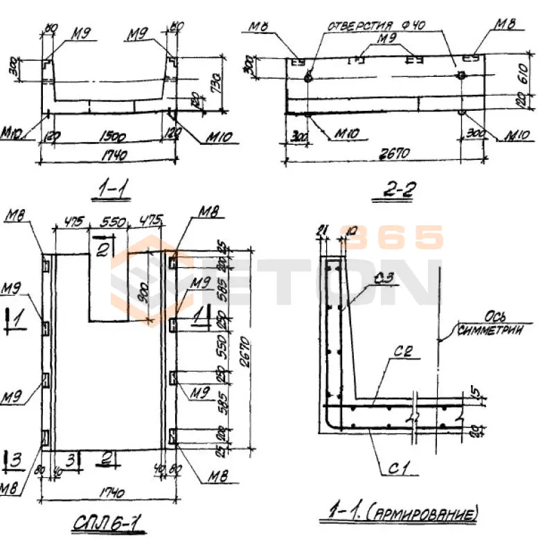 Панели стеновые ТП 905-7 СПЛ 6-1 (ТП 905-7)
