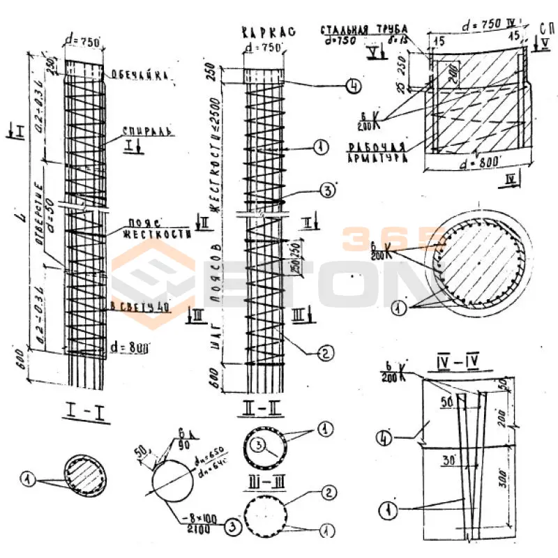 Блоки столбов ИНВ 25442м СС 5-4 н (ИНВ 25442м)