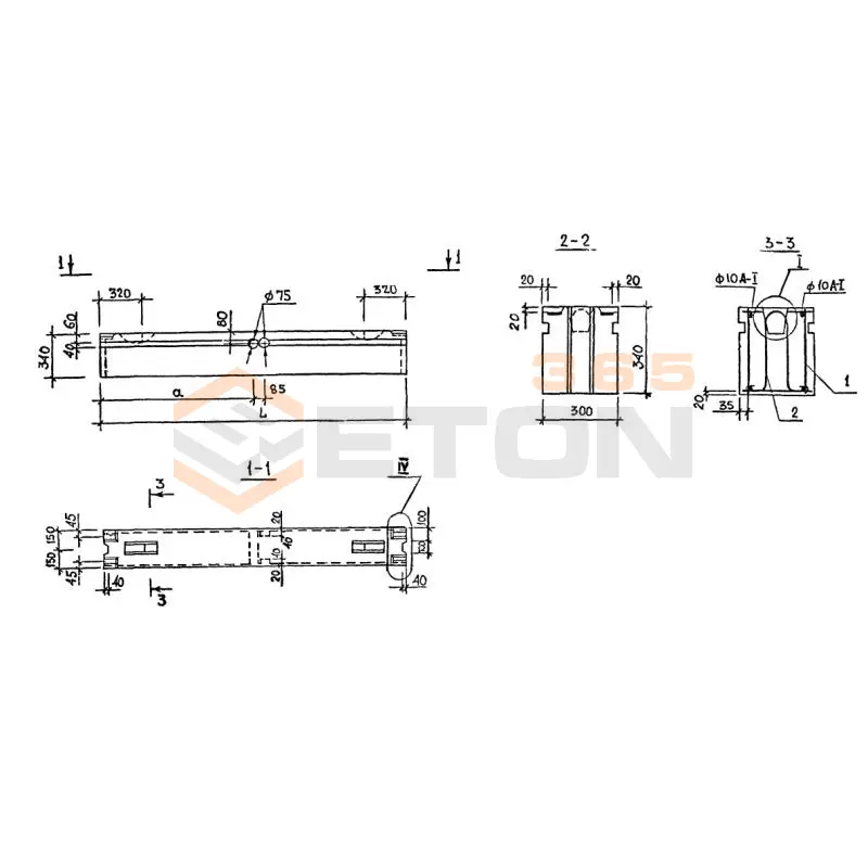 Блоки внутренних стен Серия 1.134.1-13 БВП 15-3-30-5 л