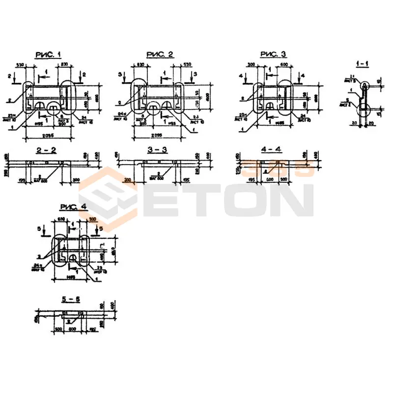 Панели наружных стен Серия 1.090.1-2с 1ПСП 15-10-4 пс (1.090.1-2с)