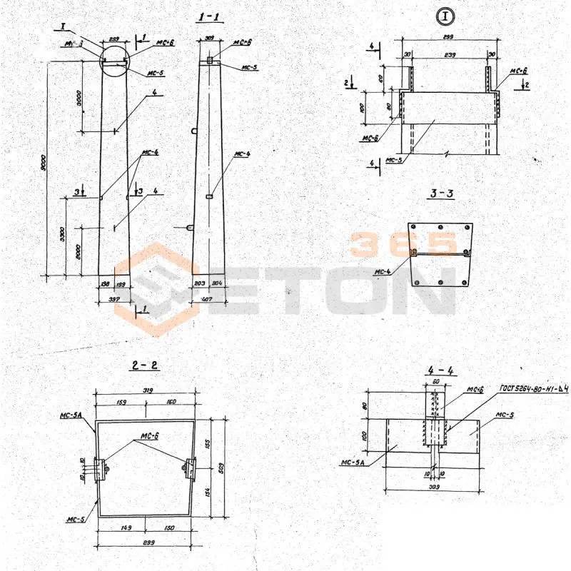 Стойки Серия 3.407.1-137 ВС 90-112