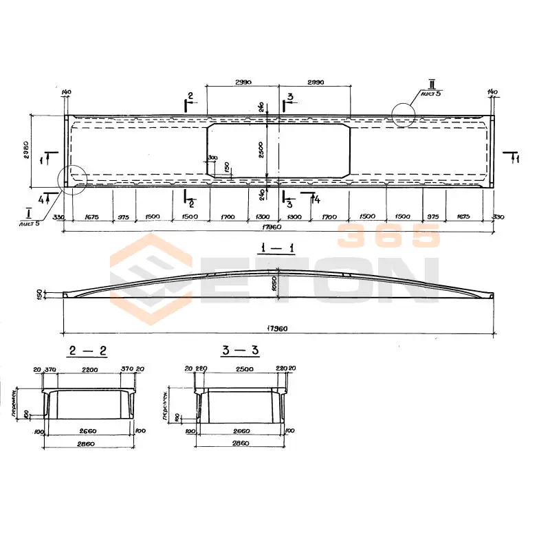 Плиты покрытий Серия 1.465.1-14 3КЖС 18ф-9 АIVк