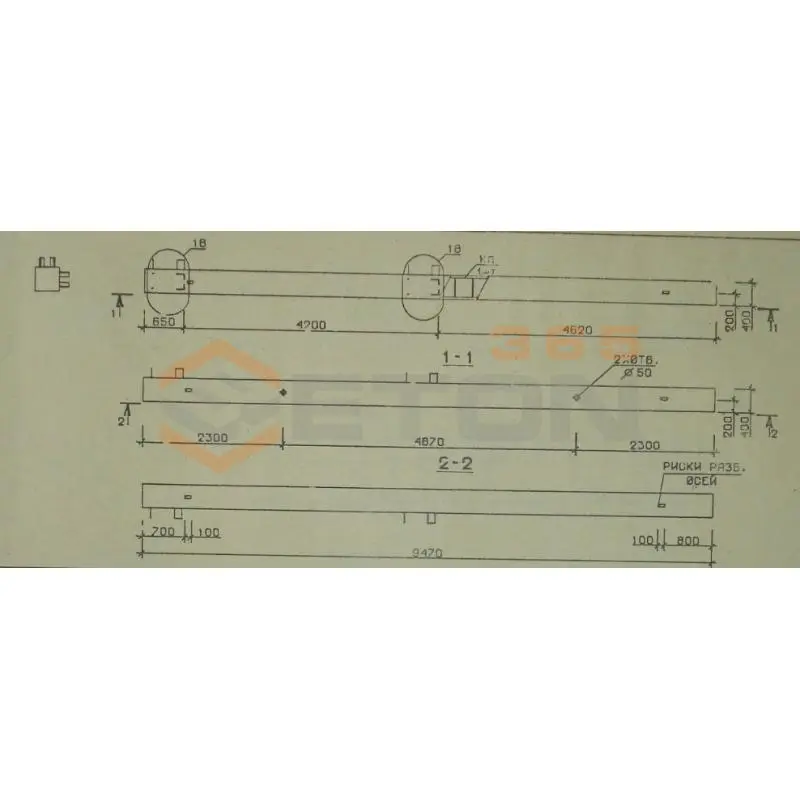Колонны сечением 400х400 мм для зданий с высотами этажей 4,2 м Серия 1.020.1-2с/89 5КБ 42-95-11