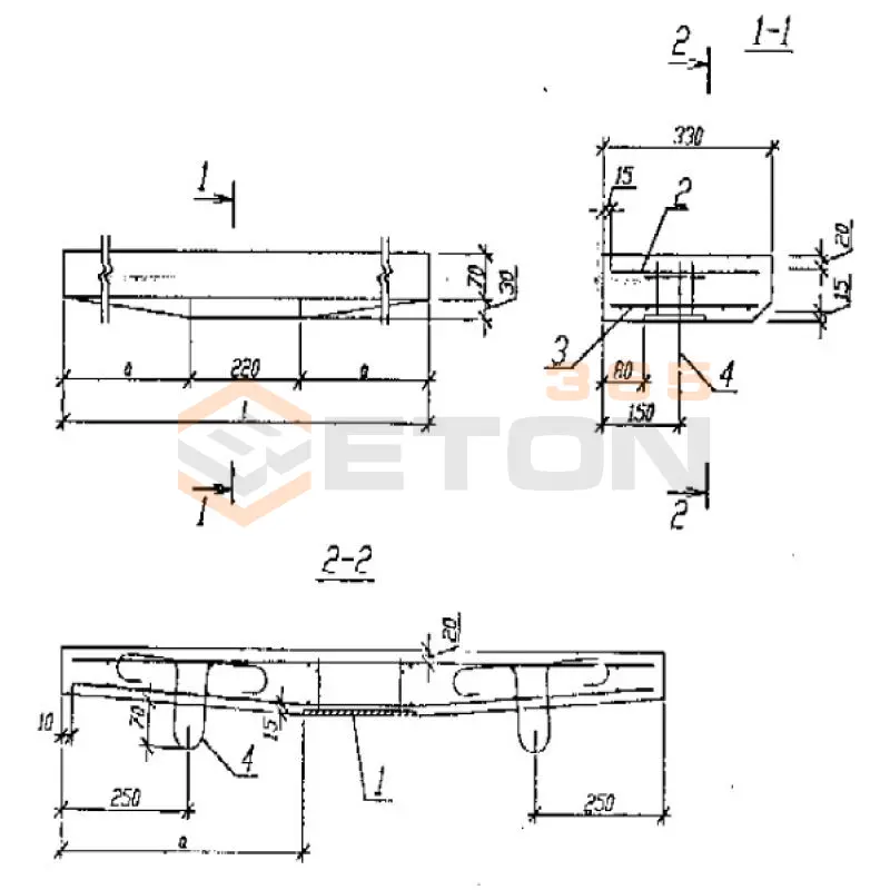 Ступени плоские для сквозных маршей Серия Б1.055.1-1.01 ЛСС 12 (Б1.055.1-1.01)
