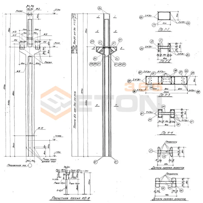 Колонны Серия КЭ 01-06 К III-8 (КЭ 01-06)
