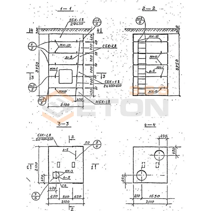 Камеры тепловые Серия 3.903 КЛ-13 Камера 1,8-1,8-4,0