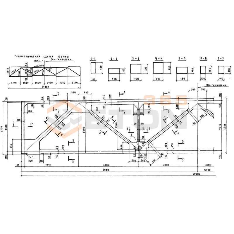 Фермы Серия 1.463.1-17 2,1ФСП 18-09,45 АIIIв
