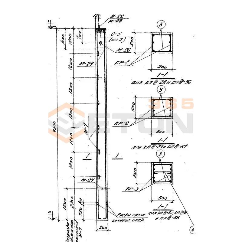 Колонны Серия КЭ 01-49 КП 3-31