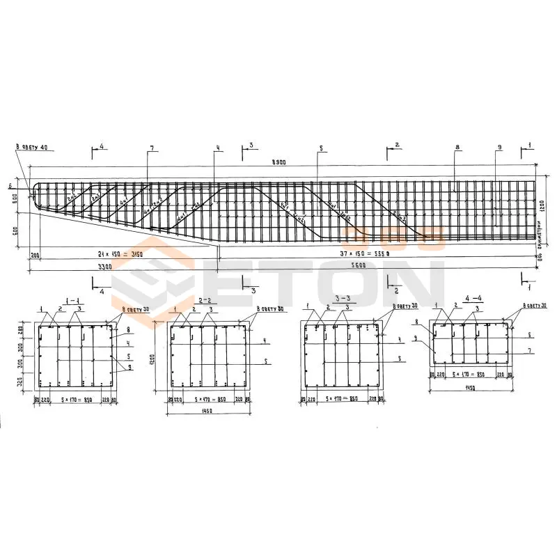 Блоки ригелей Серия 3.503.1-90 2Р 120-74-2
