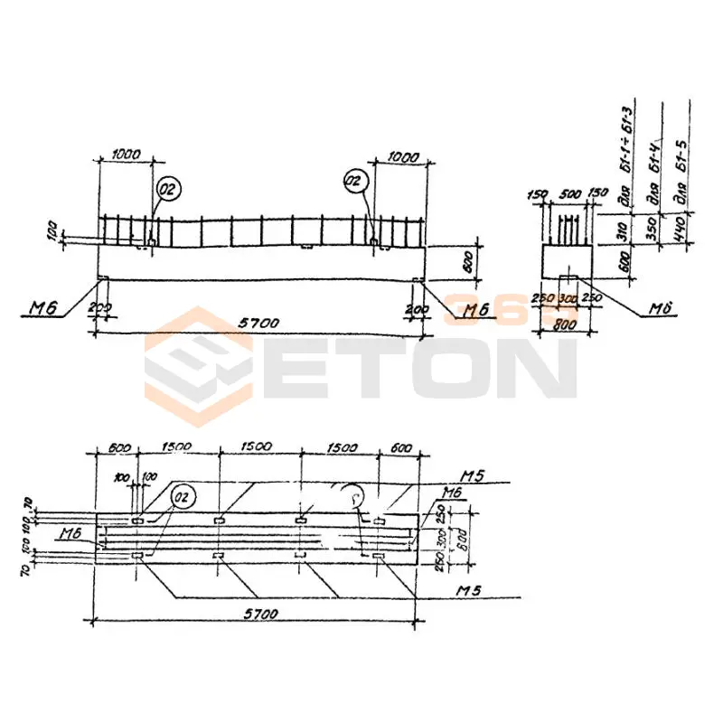 Балки Серия У 01-01 Б 1-1 (У 01-01)