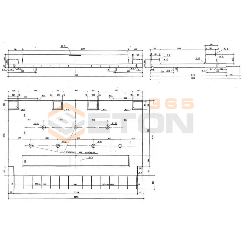 Блоки тротуарные Серия 3.503-12 Т 2-1,0