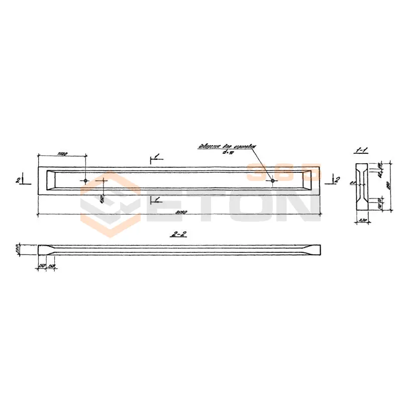 Балки стропильные Серия 1.462.1-10/89 БСП 9-2-10 АIIIв (1.462.1-10/89)