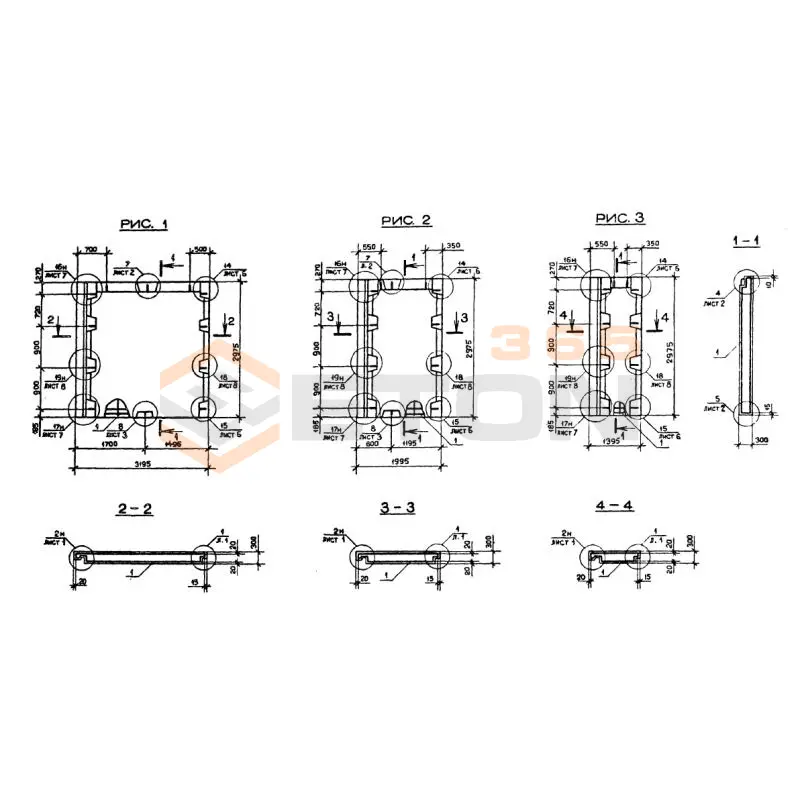 Панели наружных стен Серия 1.090.1-2с 2ПС 32-30-3 пс (1.090.1-2с)