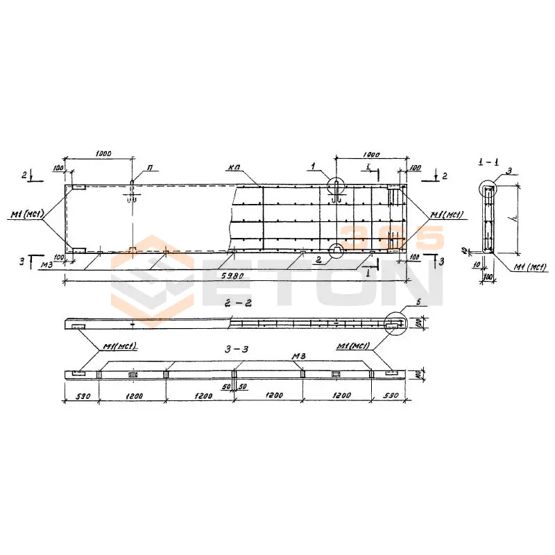 Панели стеновые Серия 1.432.1-34.94 ПС 60-18-1-2,25
