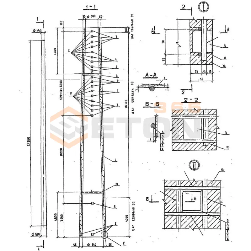 Стойки СК ГОСТ 22687-85 ( 3.407.1-152 ) СК 22,4-2,0