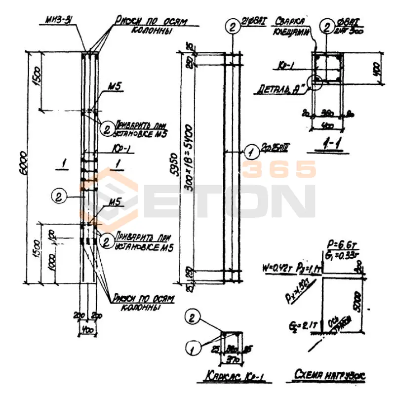 Колонны Серия 3.015-1 К 2-2 (3.015-1)