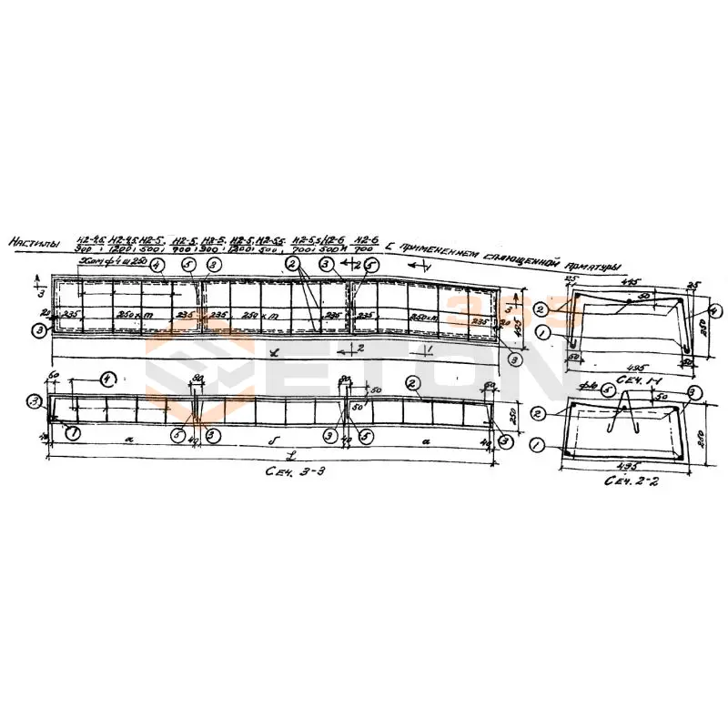 Настил коробчатый Серия В 86 Н 2-6-700 п (В 86)