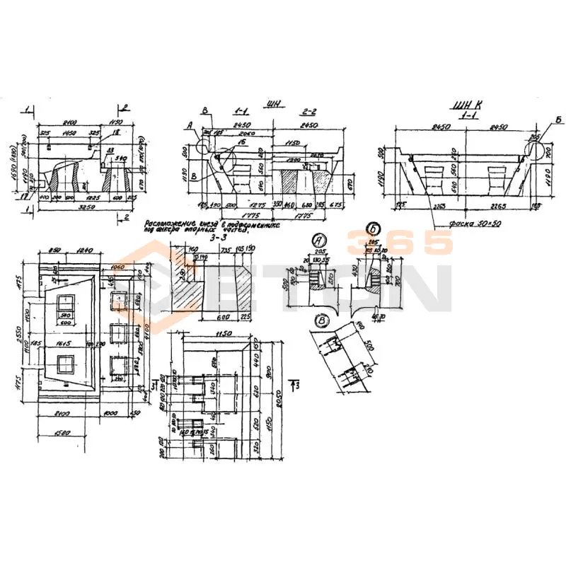 Блоки шкафные Серия 3.501.1-150 ШН