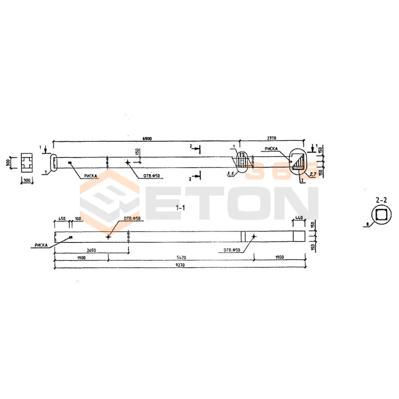 Колонны Серия 1.220.1-3м КОФ3Т 3-33-25,2 (1.220.1-3м)