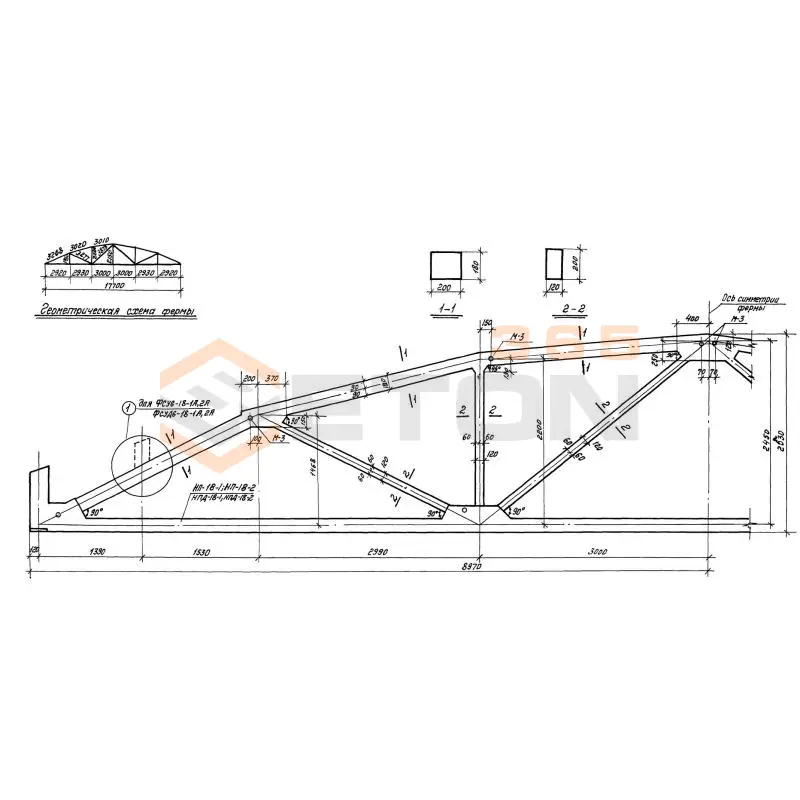 Фермы Серия ПК 01-27 ФСУД 6-18-1 а