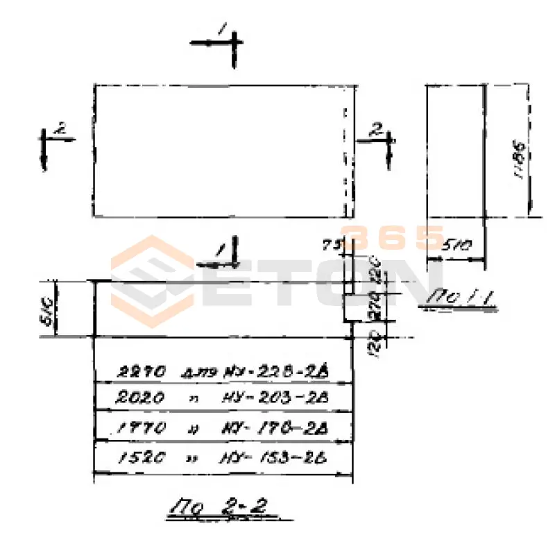 Блоки наружные угловые Серия СТ 02-01 НУ 228-2 В (СТ 02-01)