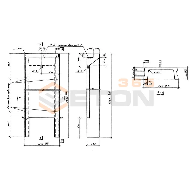 Панели стеновые Серия ИС 01-19 ПГ 3-1