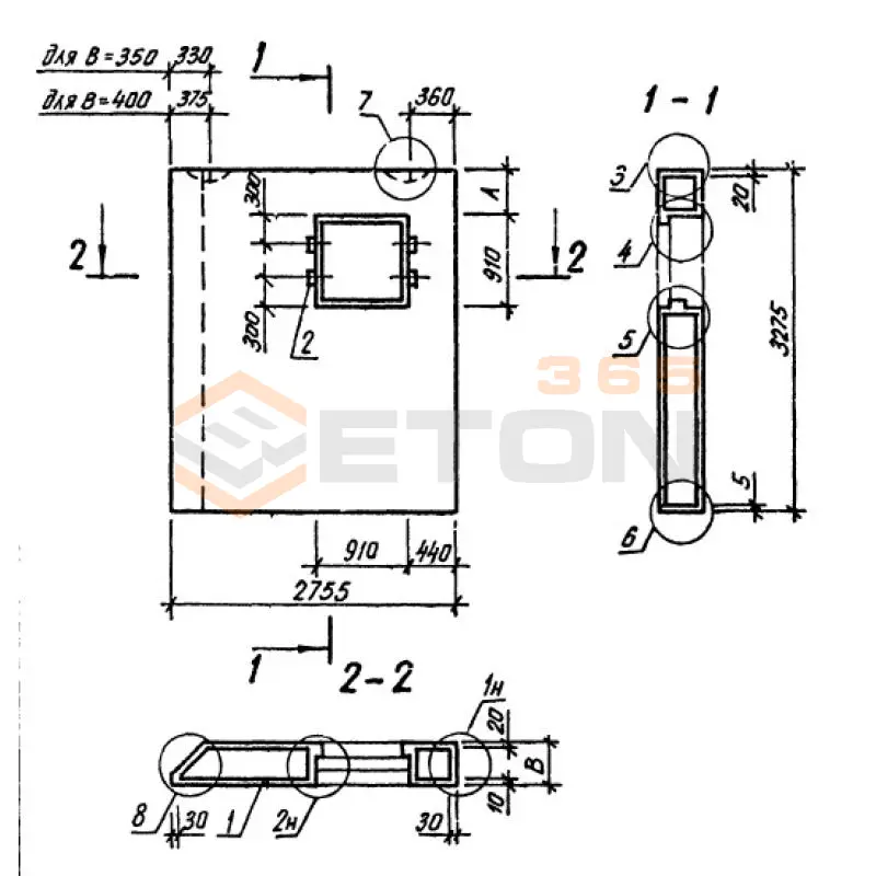 Панели однослойные самонесущие Серия 1.232.1-8 3ПССЛ 28-33-3,5 п (1.232.1-8)